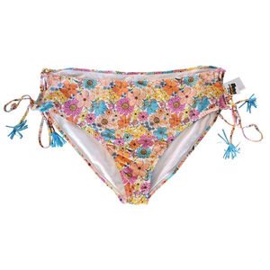 Time and Tru Women's Plus Size Printed Side Tie Bikini Swim Bottoms 3X NWT